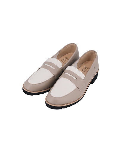 Penny Loafers - Ivory Beige