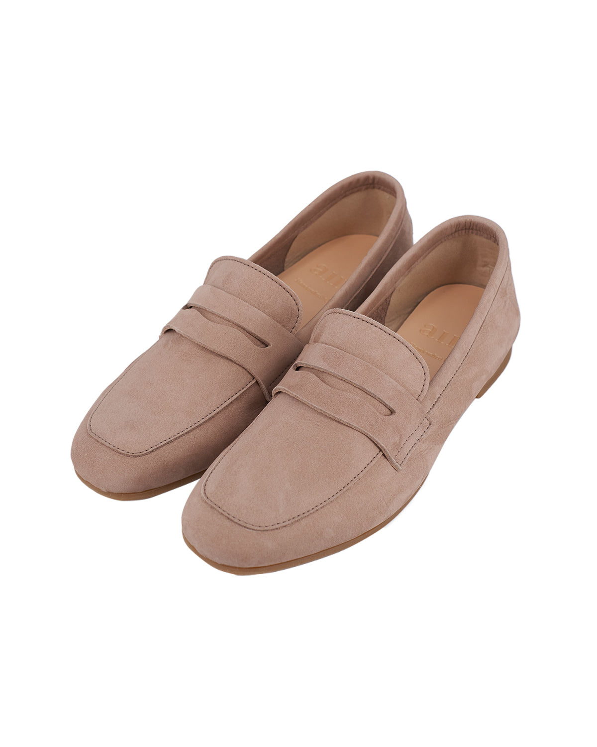 Thea Penny Loafers - Sand Beige
